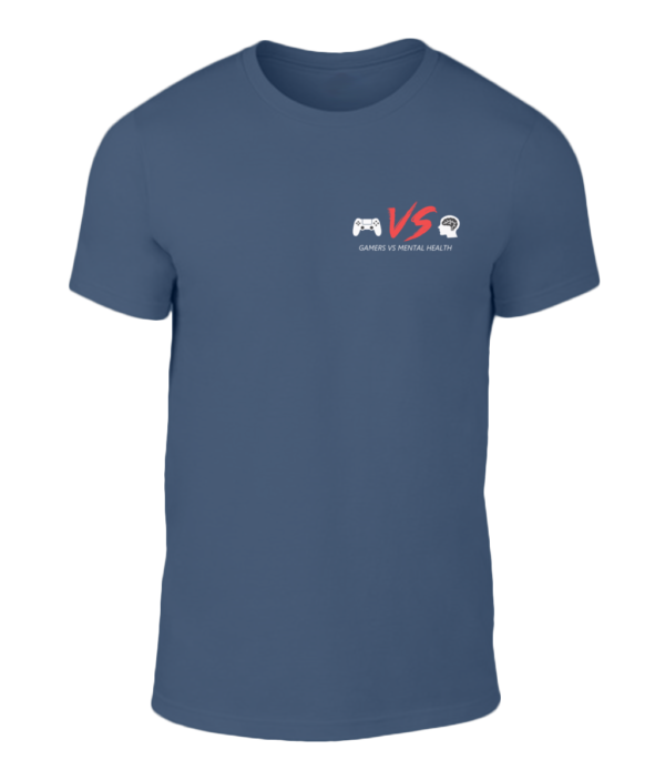 Gamers Vs Mental Health Logo T-Shirt - Image 5