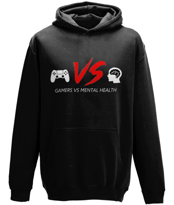 Gamers Vs Mental Health Large Logo Hoodie