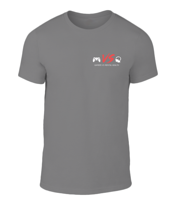 Gamers Vs Mental Health Logo T-Shirt - Image 3