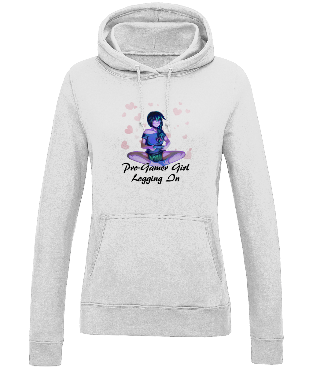 Download AWDis Girlie College Hoodie gamer-girl-design - Gamers Vs ...