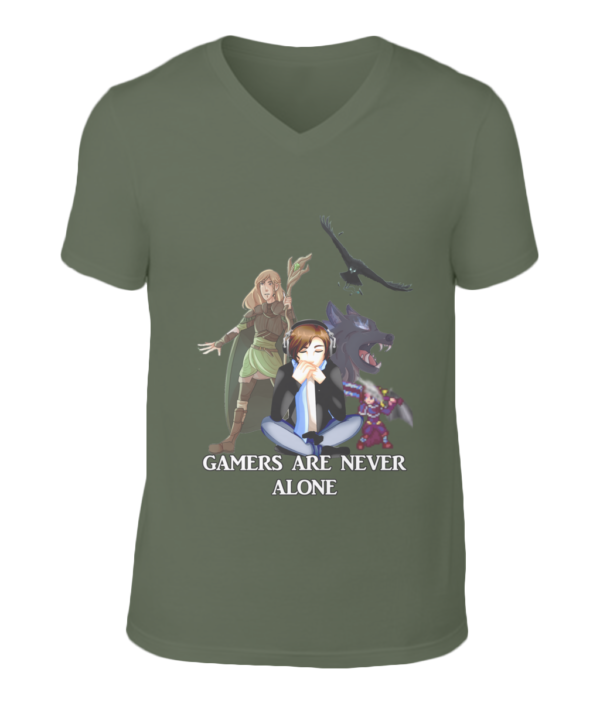 Gamers Are Never Alone Mens Tshirt - Image 4